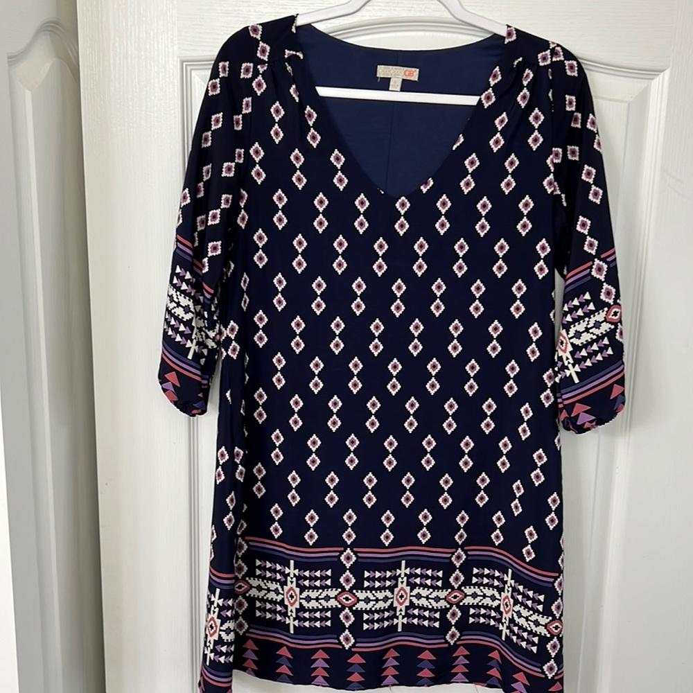 Tribal print mini dress